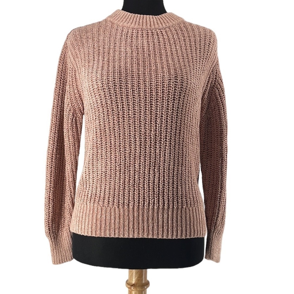 Aritzia Wilfred
Essential Chenille Sweater soft cozy minimalist sz xxs